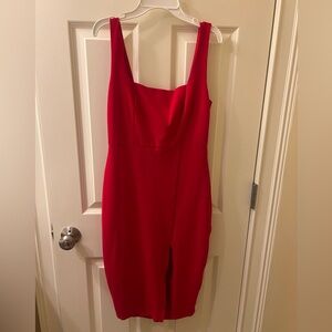 Lulu’s Baby, You're The One Red Sleeveless Bodycon Midi Dress